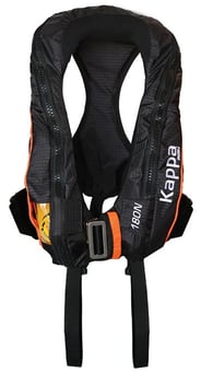 picture of Lalizas Kappa 180N ISO Inflatable Lifejacket Auto w/Double Crotch & Harness - LALIZAS JS1 - Adult - [LZ-72194] - (LP)