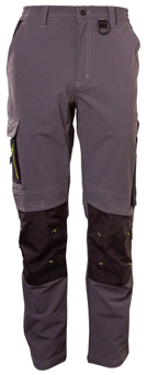 picture of Flex Workwear Two-tone Trouser Grey/Black Regular Leg - BE-SFTGYBL