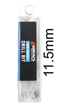 picture of Abracs HSS Cobalt Drill Bit - 11.5mm - Pack of 5 - [ABR-DBCB11505]