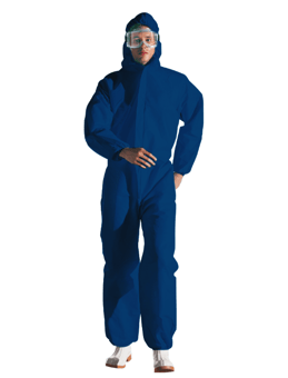 picture of Chemstat Chemical Protection Coverall Type 5-6 Blue - RI-MC3443P0 - (NICE)