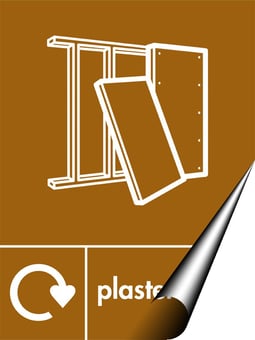 Picture of Recycling Signs - Plasterboard - 300 X 400Hmm - Self Adhesive Vinyl - [AS-WR46-SAV]