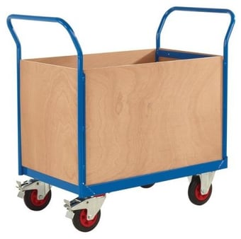 picture of QMP 4 Sided Trucks - Dark Blue - Plywood Sides - 830H x 600W x 1200D mm - [QM-RTBT4612PBXX] - (LP)