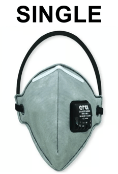 picture of ERA 5210 Activated Carbon FFP2 V NR D - Disposable Mask Valved Single - [ER-5210]