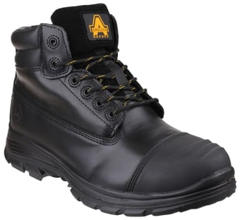 picture of Amblers FS301 Brecon Water Resistant Metatarsal Guard Lace Up Black Safety Boots S3 M HRO SRC - FS-23743-38994