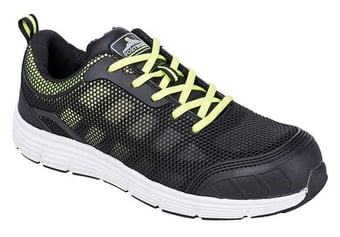 Picture of Portwest - FT55 - Steelite Tove Black/Green Trainer S1P - [PW-FT15BGN]