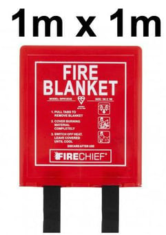 picture of Firechief - K40 Fire Blanket Weaved Twill Cloth - Rigid Case - 1m x 1m - [HS-101-1504] - (LP) - (NICE)