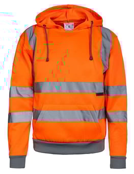 picture of Korntex Cork Hi-Vis Hoodie - Hi-Vis Orange - KTX-KXHOO