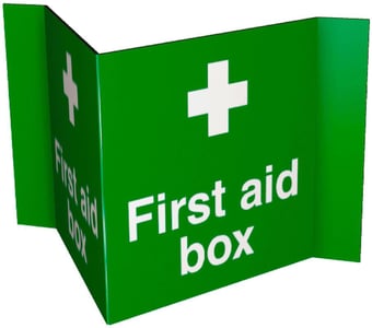 picture of First Aid Box Sign - 200 x 200Hmm - 3mm Foamex - [AS-PRO11-FOAM]