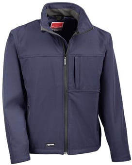 Picture of Result Mens Navy Blue Classic Softshell Jacket - BT-R121M-NAV