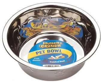 picture of Munch & Crunch Metal Pet Bowl 1.2L - [PD-MC0026A]