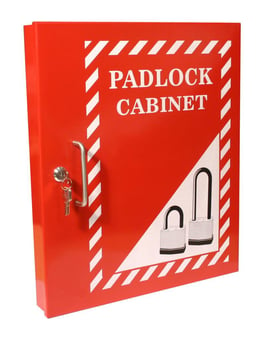 Picture of Spectrum Red Lockout Padlock Cabinet - SCXO-CI-LOK059