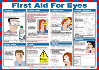 picture of First Aid For Eyes Poster - 590 x 420Hmm - [SA-A602]