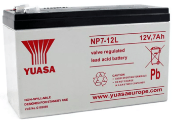picture of Yuasa NP7-12L Valve Regulated Lead-Acid Rechargeable Battery - 12v 7Ah - [BRH-SLAYUANP7-12L]
