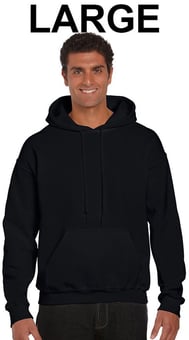 picture of Gildan Ultra Blend Hoodie - Black Large - [AP-G12500-BLK-L]