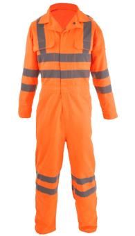 Picture of Value Orange Hi Vis 280 Gram Coverall Poly-Cotton Fabric - BI-154 - (NICE)