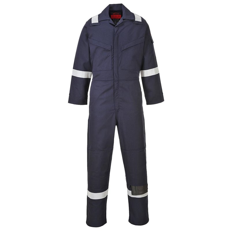 picture of Portwest - Navy Araflame Gold Coverall - Conforms to EN ISO 11612, EN 1149-5 and ASTM F1959/F1959M-12 - PW-AF53NAR