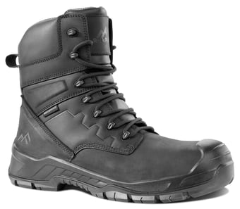 picture of Rock Fall RF750 Boone Black High Leg Waterproof Safety Boot with Side Zip - RF-RF750