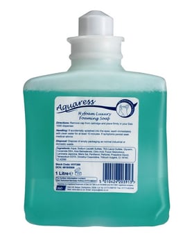 Picture of Deb Aquaress Hyfoam Luxury Foaming Soap - Azure Wash - [BL-AZU1L]