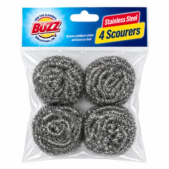 picture of Keep It Handy Heavy Duty Spiral Steel Scourers - 4 Pack - [OTL-313502]