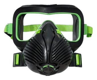 picture of Stealth Air+Vis All in One Dust Mask Visor Respirator - [STH-F03.1.001.GB.BX]