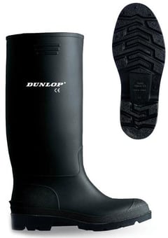 Picture of Dunlop Pricemastor Black Wellingtons 100% Waterproof - Non-Safety - BE-BBB - (NICE)