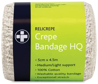 Picture of Relicrepe Crepe Bandage HQ - 5cm x 4m - 100% Cotton - [RL-703]