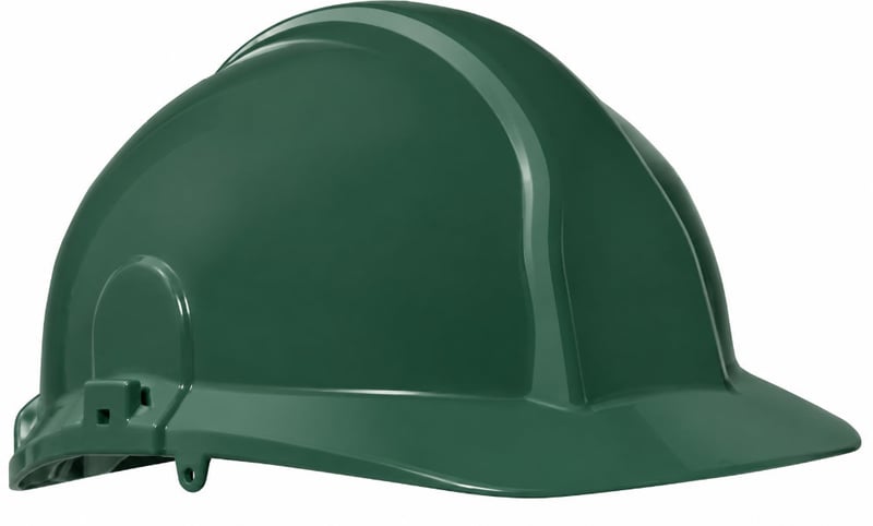Centurion 1125 - Green Unvented Safety Helmet - Full Peak - Slip Ratchet - [CE-S03CGA]