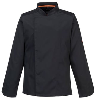 Picture of Portwest Chefswear - MeshAir Pro Long Sleeved Jacket - Black - PW-C838BKR