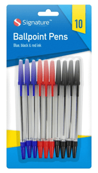picture of Signature Ballpoint Pens 10 Pack - [OTL-317690]