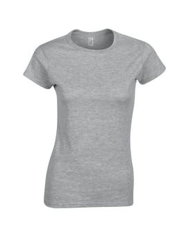 picture of Gildan 64000L Softstyle® Ladies T-Shirt - BT-64000L-SPORTGREY