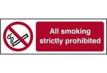 picture of Spectrum All Smoking Strictly Prohibited – RPVC 300 x 100mm - SCXO-CI-11851