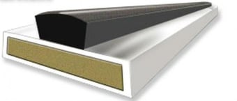 picture of White Intumescent Fire & Smoke Seal - 20mm x 1050mm - Resists Passage of Fire for up to 60 Minutes - [HS-111-1089]