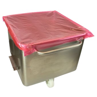 Picture of Detectable Tote Bin Covers - Red - Roll of 250 - [DT-545D-1563-P03-X34]