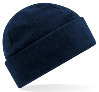 Picture of Beechfield Recycled Fleece Cuffed Beanie - Anti-pill Finish - French Navy Blue - [BT-B243R-FNA]