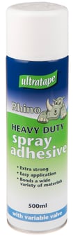picture of Ultratape Rhino Heavy Duty Spray Adhesive - 500ml - [ULT-0590SPRAY500]