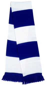 picture of Result Winter Essentials R146X Team Scarf - White/Royal Blue - [BT- R146X-WHROY]