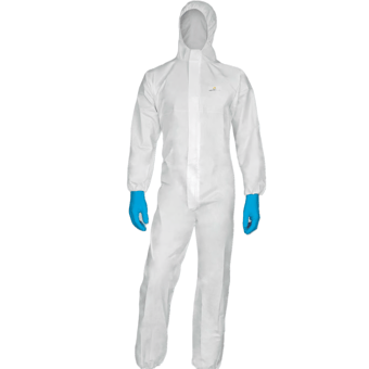 Picture of Delta Plus - Disposable Coverall with Hood - Type 5/6 - White - LH-DT115