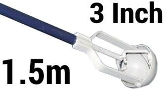 picture of Horobin Inch Gully Silt Grab 3" Bowl to Suit 4" Trap - 1.5m Handle - [HO-91093]