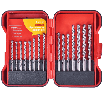 picture of Amtech 15 Piece Tungsten Masonry Drill Bit Set - [DK-F1758]