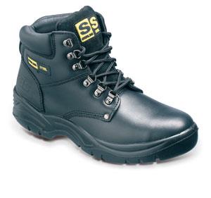 picture of Sterling Steel Black 6 Eye Hiker Boot with Midsole - S1P - SRC - [SS-SS806SM]