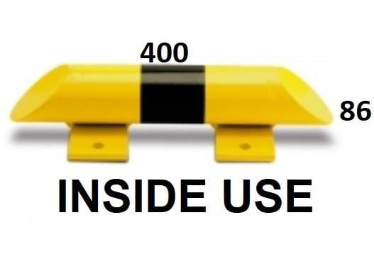 picture of BLACK BULL Collision Protection Bar - Indoor Use - 86 x 400mm long - Yellow/Black - [MV-199.13.478]