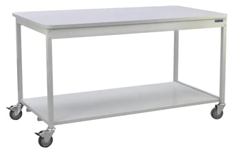 picture of Slingsby Mobile Heavy Duty Mailroom Workbench with Lower Shelf - 965H x 750D x 1230L mm - [SLB-389986] - (LP)