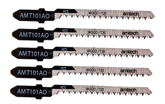picture of Amtech 5 Piece Wood Jigsaw Blade Set - AMT101AO - [DK-M1607]