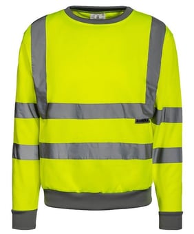 picture of Korntex Limerick Hi-Vis Sweatshirt - Hi-Vis Yellow - KTX-KXSWG