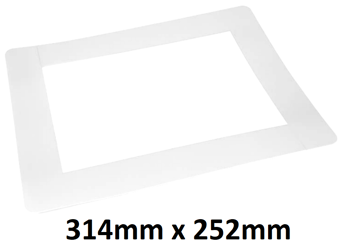 picture of Heskins ColorCover Self-Adhesive Custom Signs White - 314mm x 252mm - [HE-H6907W-314]