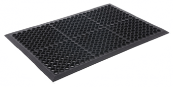 picture of BiGDUG Essentials Outdoor Rubber Entrance Mat - 900w x 600d mm - Black - [BDU-RMEMXS]