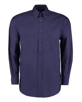 picture of Kustom Kit Men's Long Sleeve Corporate Oxford Shirt - Midnight Navy Blue - BT-KK105-MDNAV