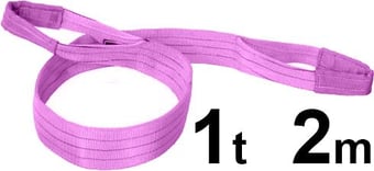 Picture of LashKing - Polyester Webbing Sling - 1t W.L.L - Length: 2mtr - EN11492-1:2000 - [GT-DWS1T2M1]