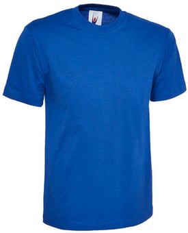 picture of Uneek Classic Cotton T-Shirt - Royal Blue - UN-UC301-RBL