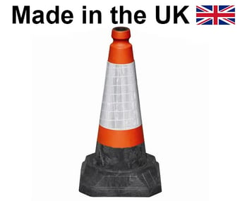 Picture of JSP - 50cm/20inch - One Piece Roadhog Cone c/w Sealbrite Sleeve - Single Unit - [JS-JBG049-200-600] - (DISC-R)